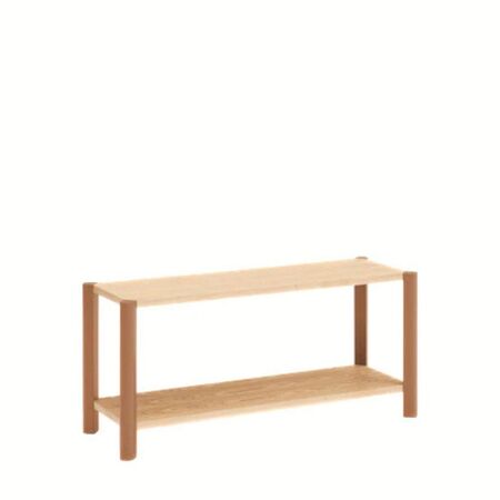 Teulat Bücherregal Bona von Teulat Oak / Clay, H: 84 cm