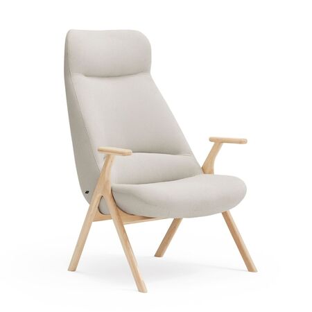 Teulat Sessel Dins von Teulat Rondo - Cream 61200, Buche Natur