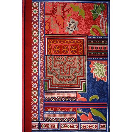 Toulemonde Bochart  Teppich Baya von Toulemonde Bochart B: 250 cm / L: 350 cm , Rot gestreift