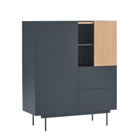 Teulat Hoher Schrank Otto von Teulat Eiche / Brick