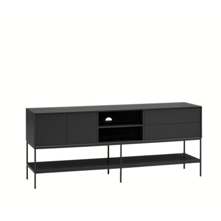 Teulat TV Schrank Platt von Teulat Black, L: 220 cm