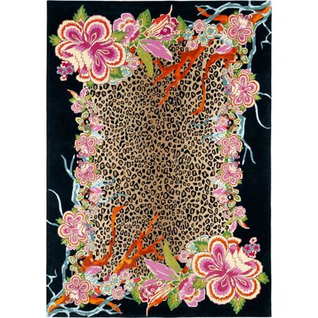 Toulemonde Bochart  Teppich Jungle Forest von Toulemonde Bochart B: 250 cm / L: 350 cm , Schwarz-multi