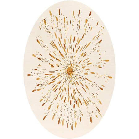 Toulemonde Bochart  Teppich Paint Oval von Toulemonde Bochart Braun