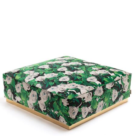 Seletti Grosser Pouf Toiletpaper von Seletti Yellow Black / Shit