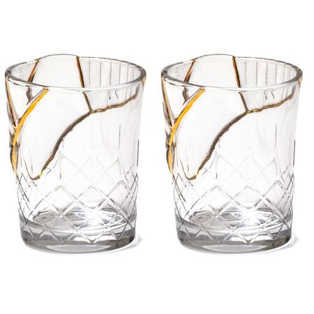 Glas Kintsugi im 2er Set von Seletti