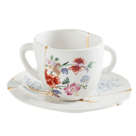 Kaffeetasse Kintsugi im 2er Set von Seletti