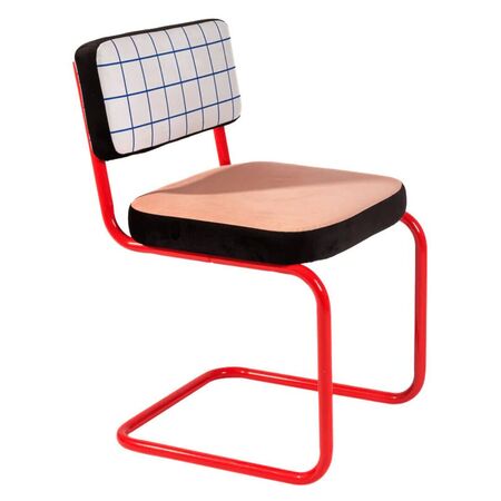 Seletti Metallstuhl Superchair von Seletti Blue Stripes