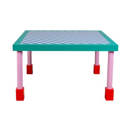 Tisch Supertable Squared Blue Stripes von Seletti