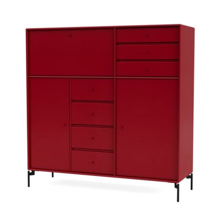 Montana Schrank 201802 Mega von Montana Beetroot 165, Beine - 05 Black