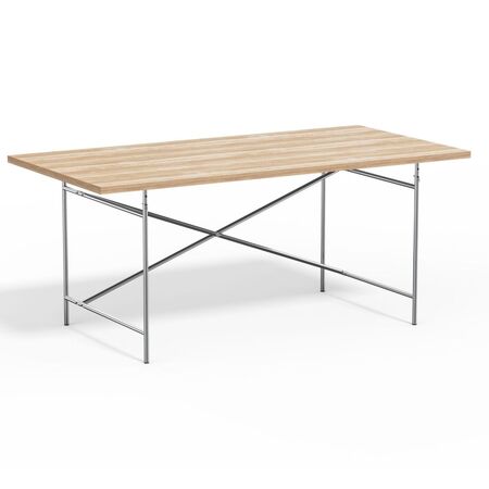 Richard_Lampert_Eiermann2_Tisch_Chrom_lino_Eiche