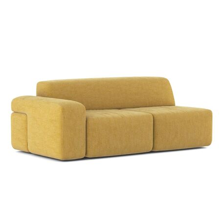 Classicon Module B Zweisitzer Links Sofa Soft Stone von Classicon Tinto - Gold 115