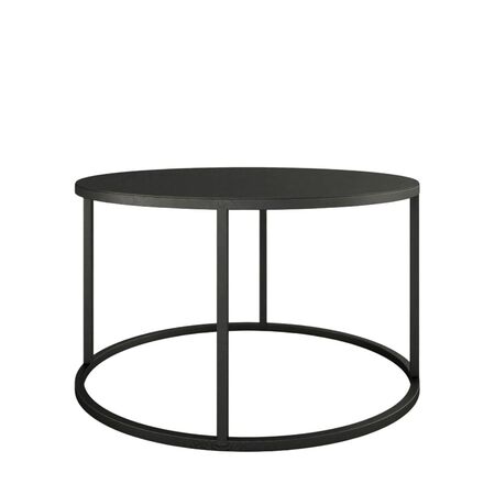 Metallbude Runder Couchtisch Vesina X von Metallbude Schwarz, Ø: 80 cm / H: 45 cm