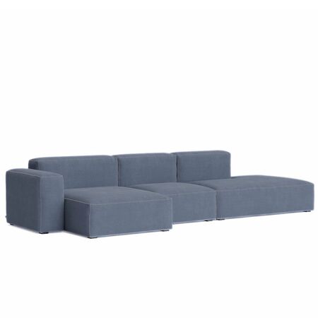 HAY Living 3 Sitzer Modularsofa Niedrige Armlehne Mags Soft Kombination 4 Right/Left von Hay Rechts, 198 - Linara