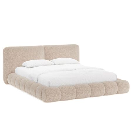 Micadoni MICADONI SOLANGE Bett Chenille Silencio - Sand, B: 222 cm