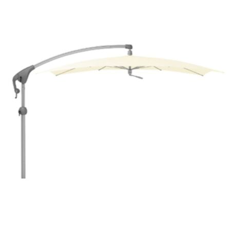 Glatz Sonnenschirm 'Pendalex P+' 285 × 230 cm, Ivory 649, Natureloxiert