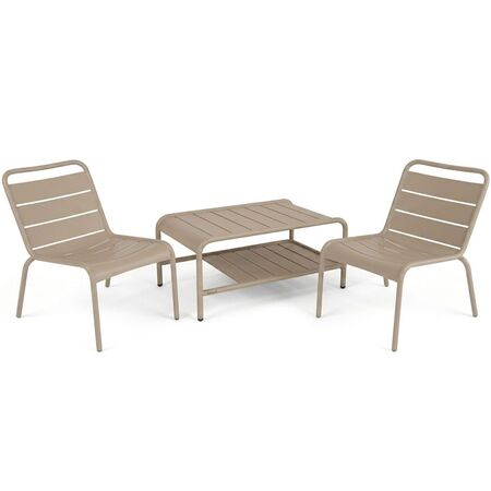 Fermob Luxembourg Niedriger Tisch 90 x 55 cm Muskat 14, B: 90 cm / T: 55 cm