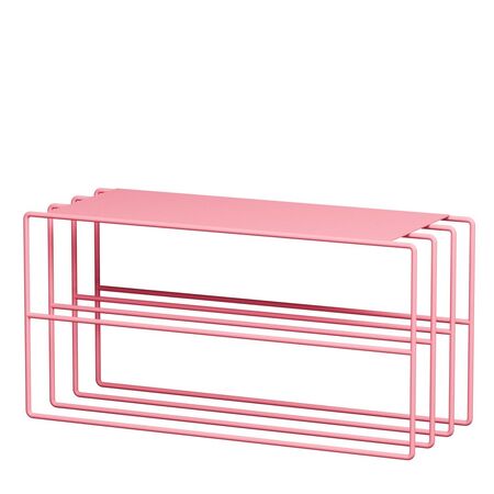 Metallbude Stylisches Schuhregal Neva von Metallbude Pink Lemonade