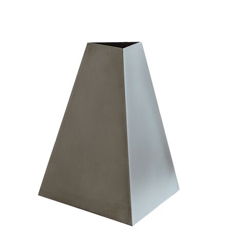 Metallbude Pyramidenförmige Vase Raw-V von Metallbude Stainless Steel