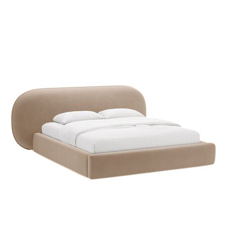 Micadoni MICADONI OVALO Bett Velvet - Mustard, B: 160 cm