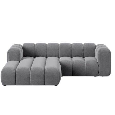 Micadoni MICADONI LUPINE 3 Sitzer Ecksofa Velvet - Beige, Links