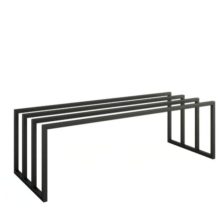 Metallbude Minimalistisches Schuhregal Bovi von Metallbude Schwarz