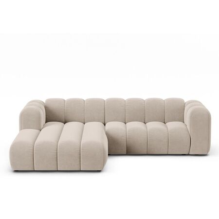 Micadoni MICADONI LUPINE Ecksofa Velvet Salvador - Beige, L: 290 cm, Rechts
