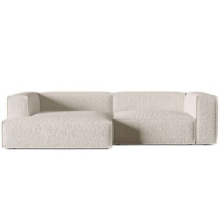 Micadoni MICADONI NURIA 4 Sitzer Ecksofa Boucle Monet - Cappuccino, Rechts