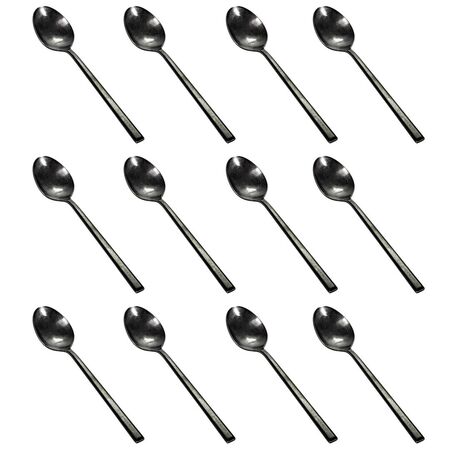 Dessertlöffel Black Pure im 12er Set von Serax
