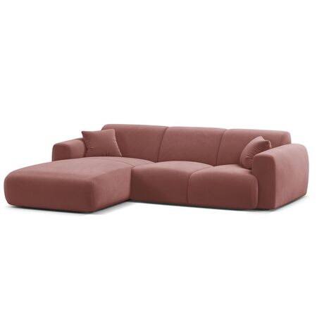Micadoni MICADONI MOLINO 4 Sitzer Ecksofa Velvet Casino - Flamingo, Links