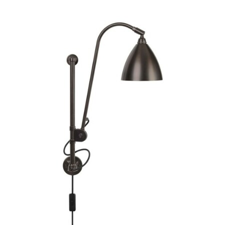 Gubi Wandleuchte 'Bestlite BL5' mit schwarzem Gestell Black Brass