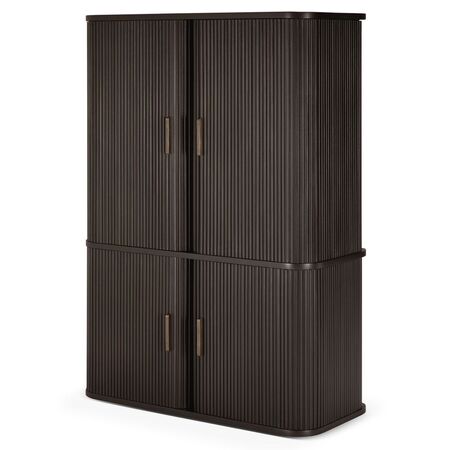 Ethnicraft Aktenschrank Roller Max von Ethnicraft Mahagoni dunkelbraun lackiert