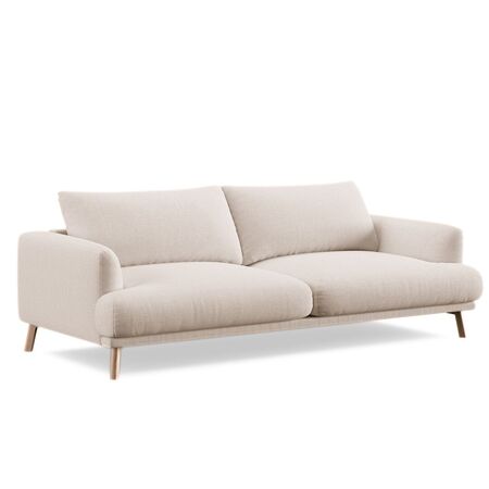 Micadoni MICADONI NAOMI 3 Sitzer Sofa Liberty - Beige, Holz