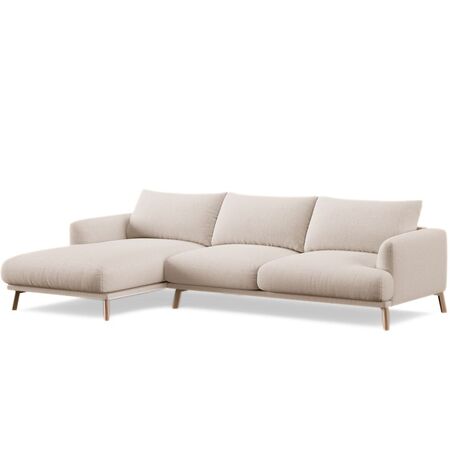 Micadoni MICADONI NAOMI 4 Sitzer Ecksofa 285  Liberty - Beige, Links