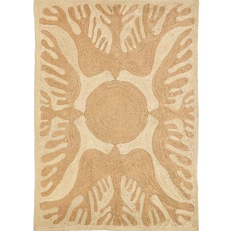 nanimarquina Teppich Lucia Eames Sunbirds von Nanimarquina B: 300 cm / L: 400 cm , Natural