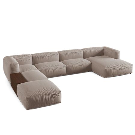 Micadoni MICADONI MARTINA 5 Sitzer Panorama Sofa Boston - Green, Links