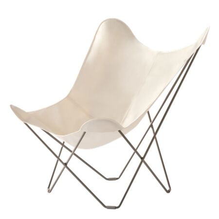 cuero Sunshine Butterfly Chair für draussen von Cuero Off White, Grey