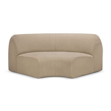 Ethnicraft Modulsofa 90° Runder Ecke Bulky von Ethnicraft Light Sepia