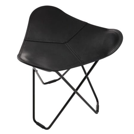 cuero Hocker in Leder Flying Goose von Cuero Polo, Chrome