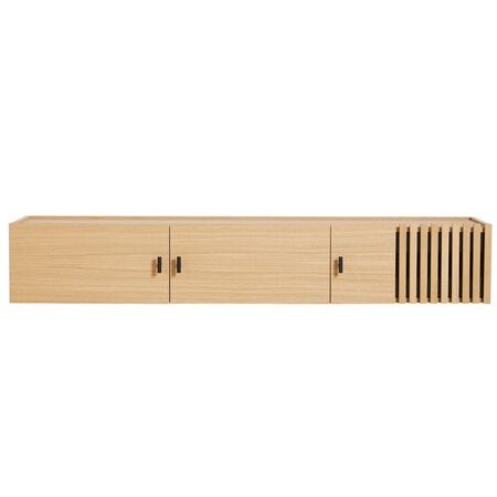 Woud Wall-mounted Sideboard Array von Woud Schwarz Eiche lackiert