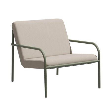 Metallbude Outdoor Lounge Sessel Diego von Metallbude Green Tea, Sand