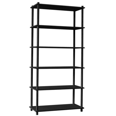 Woud Shelving System 5 Elevate von Woud Schwarz Eiche lackiert