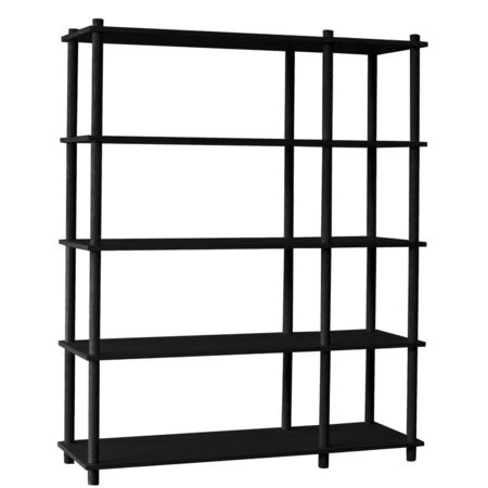 Woud Shelving System 9 Elevate von Woud Schwarz Eiche lackiert