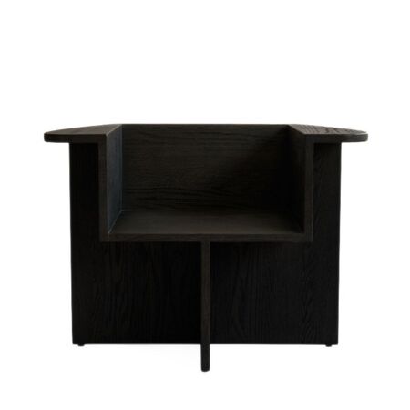 101 Copenhagen 101 Copenhagen Brutus Lounge Chair - Loungesessel Coffee Black Oak