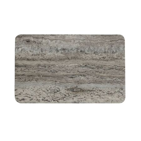 101 Copenhagen Tablett Rechteckig Enkei von 101 Copenhagen Mittel,  Silver Travertine