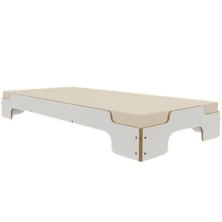 Müller Small Living Stapelliege 'Komfort' mit Schichholzkante Weiss, B: 100 cm