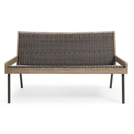 Ethimo Ethimo Allaperto Mountain Etwick 2 Seater Sofa Kaffeebraun
