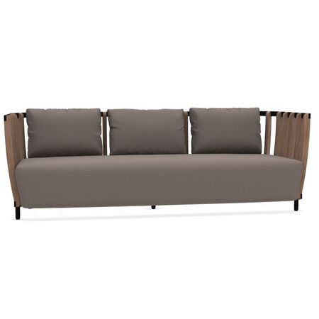 Ethimo Ethimo Swing - Sofa XL Sepia Schwarz, Teakholz
