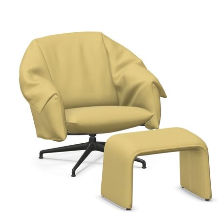 Vitra BCU Bascule Lowback & Bench von Vitra Salm 16 - Iroko 2, Aluminium gestrahlt, H: 38 cm