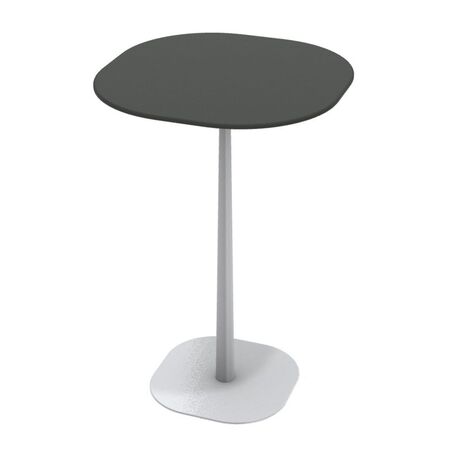 Ethimo Ethimo Enjoy Coffee Table 70x70 h 29 Warmweiss, Keramikstein Schwarz Vulcano, H: 106 cm 