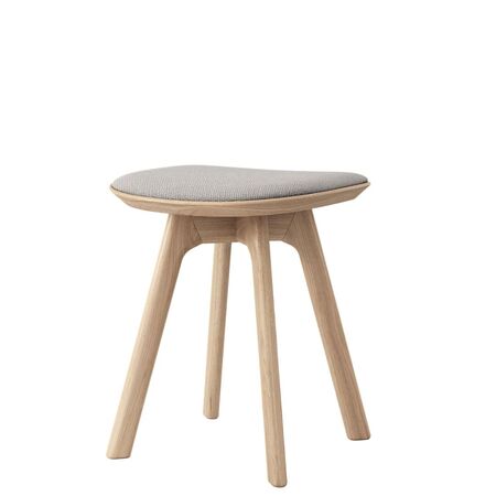 Brdr Kruger Barhocker Pauline Low von Brdr Krüger Eiche geölt, Spectrum Leder - Brandy 30155